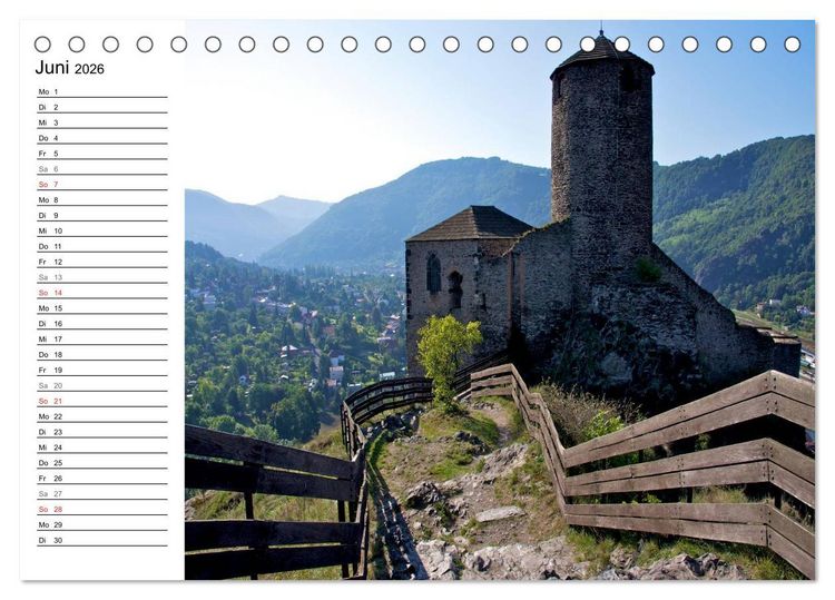 Produktbild: Tschechien - Die Burg Strekov (Tischkalender 2026 DIN A5 quer), CALVENDO Monatskalender