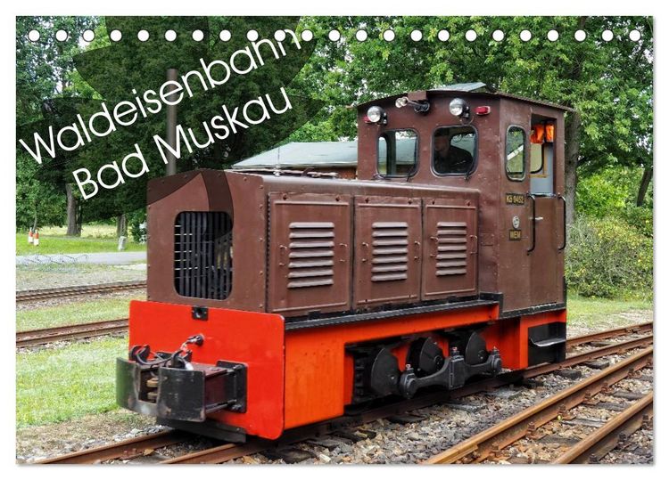 Produktbild: Waldeisenbahn Bad Muskau (Tischkalender 2026 DIN A5 quer), CALVENDO Monatskalender