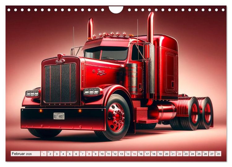 Produktbild: Faszination Truck: KI-Designs von Lack und Leistung (Wandkalender 2026 DIN A4 quer), CALVENDO Monatskalender
