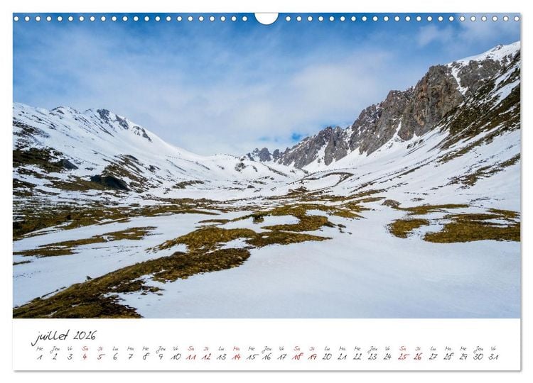 Produktbild: Les Hautes-Alpes sur les chemins des marmottes (Calendrier mural 2026 DIN A3 vertical), CALVENDO calendrier mensuel