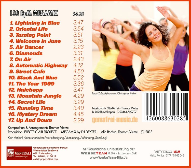 Produktbild: Aerobic Fitness Workout Megamix 133 BpM