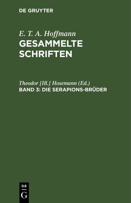 Produktbild: Die Serapions-Br&uuml;der