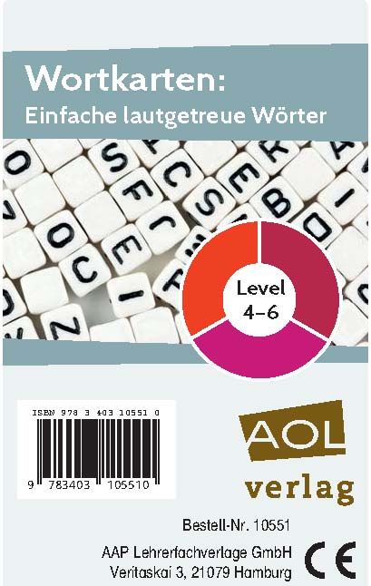 Produktbild: Wortkarten: Einfache lautgetreue W&ouml;rter