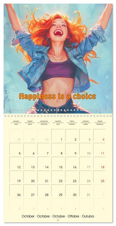 Produktbild: Welcome Beautiful Life. Quotes to brighten your year (Wall Calendar 2026 12 &times; 12 Inch) CALVENDO 12 Month Wall Calendar