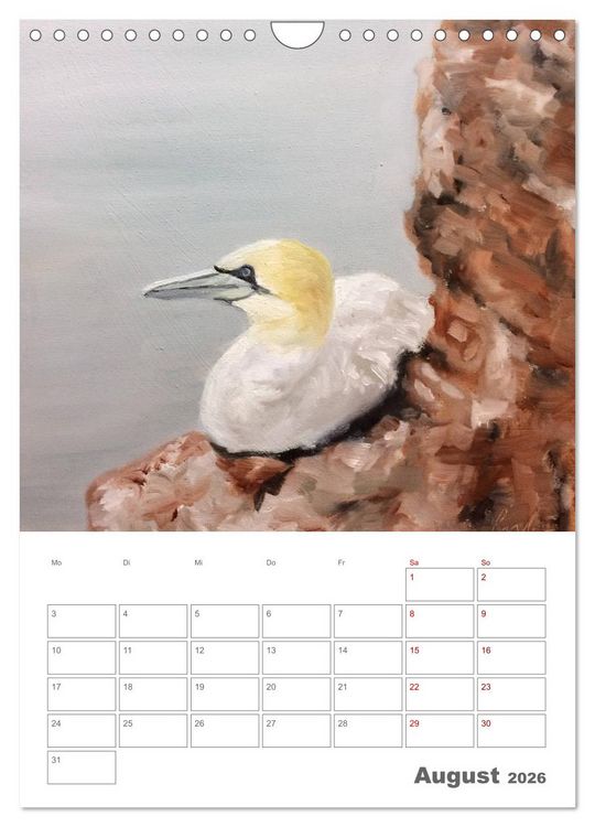Produktbild: Malerisches Helgoland (Wandkalender 2026 DIN A4 hoch), CALVENDO Monatskalender