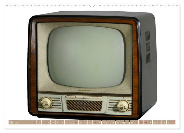 Produktbild: Fernseher der 1950er bis 70er Jahre: In die R&ouml;hre geguckt (hochwertiger Premium Wandkalender 2026 DIN A2 quer), Kunstdruck in Hochglanz