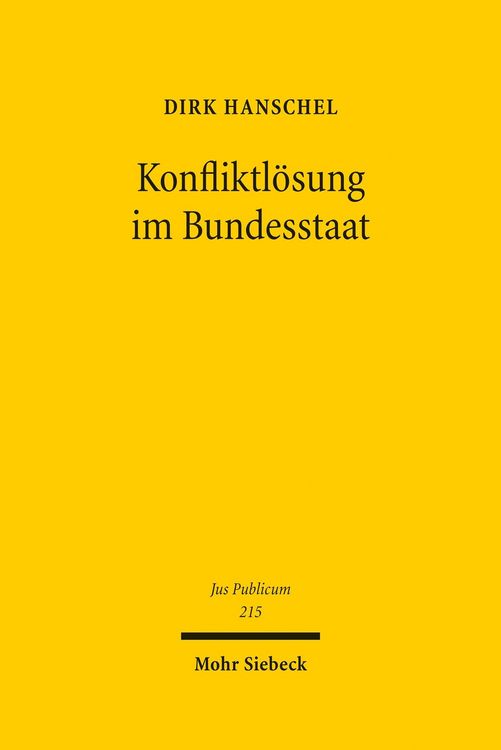 Produktbild: Konfliktl&ouml;sung im Bundesstaat