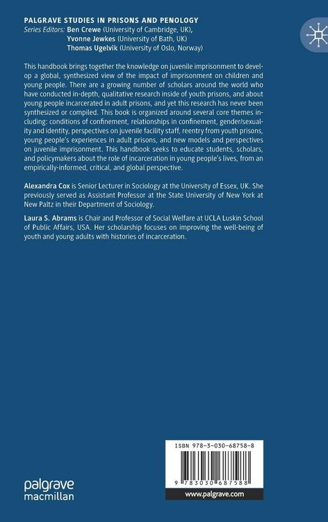 Produktbild: The Palgrave International Handbook of Youth Imprisonment