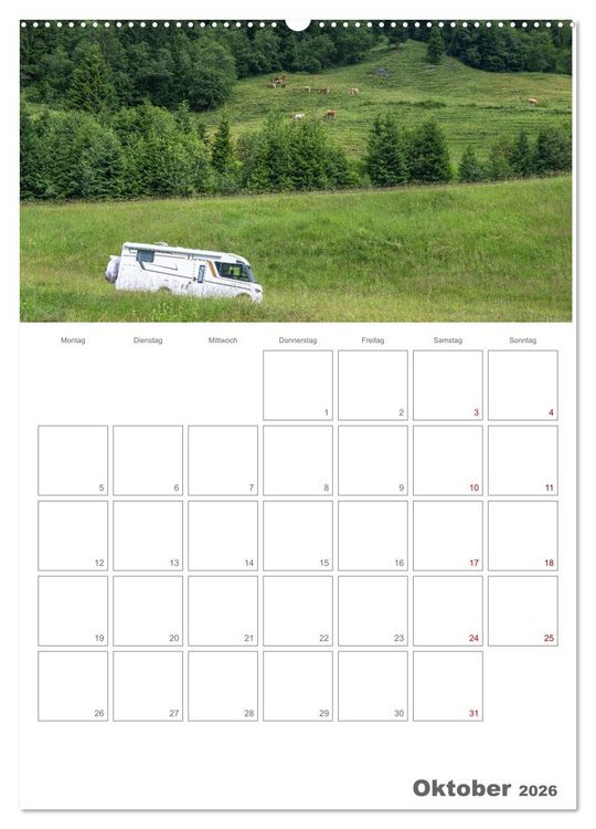 Produktbild: Wohnmobil Jahresplaner (hochwertiger Premium Wandkalender 2026 DIN A2 hoch), Kunstdruck in Hochglanz