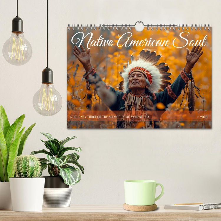 Produktbild: Native American Soul (Wall Calendar 2026 DIN A4 landscape), CALVENDO 12 Month Wall Calendar
