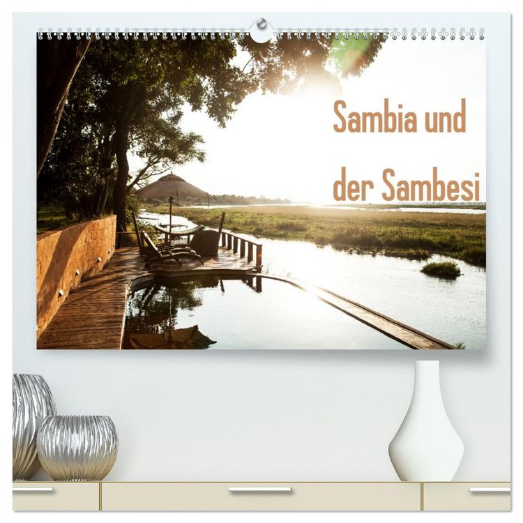 Produktbild: Sambia und der Sambesi (hochwertiger Premium Wandkalender 2026 DIN A2 quer), Kunstdruck in Hochglanz