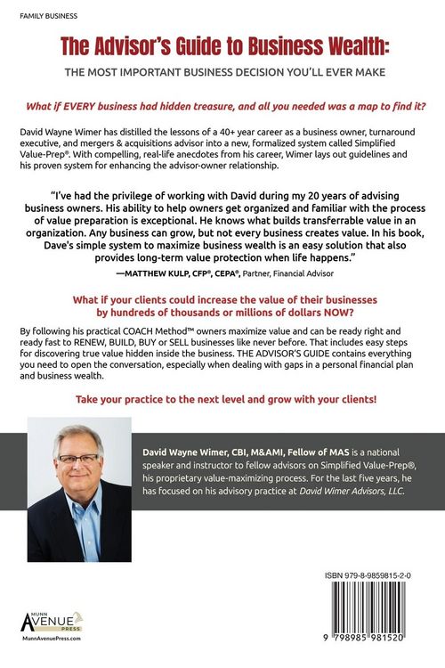 Produktbild: The Advisor's Guide to Business Wealth
