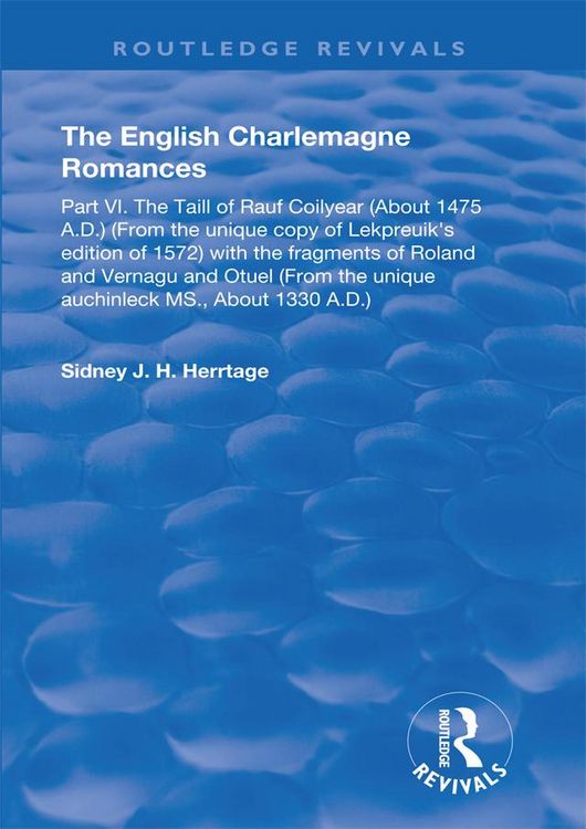 Produktbild: The English Charlemagne Romances