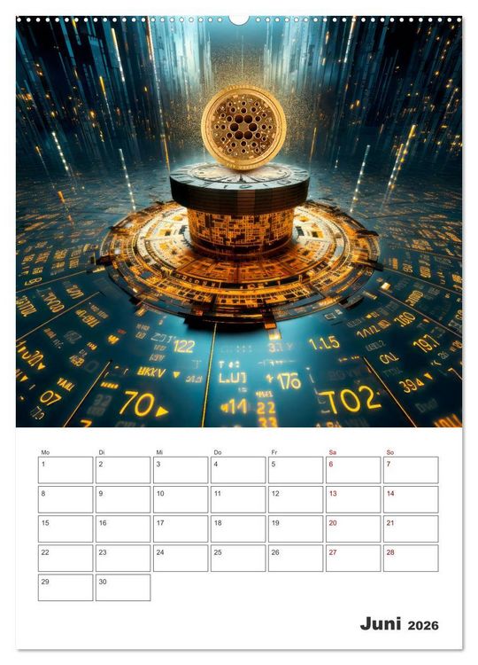 Produktbild: KRYPTO Cooler Terminplaner (Wandkalender 2026 DIN A2 hoch), CALVENDO Monatskalender