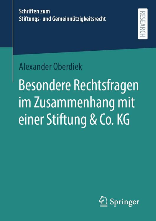 Produktbild: Besondere Rechtsfragen im Zusammenhang mit einer Stiftung & Co. KG