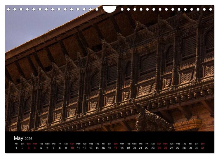 Produktbild: Monuments of Nepal 2026 (Wall Calendar 2026 DIN A4 landscape), CALVENDO 12 Month Wall Calendar