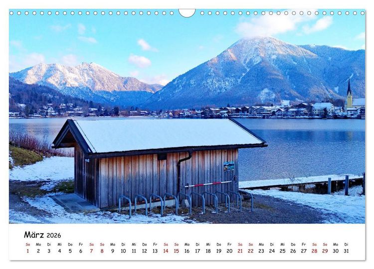 Produktbild: Winterstimmung am Tegernsee (Wandkalender 2026 DIN A3 quer), CALVENDO Monatskalender
