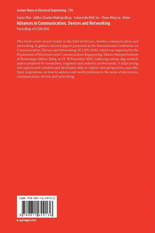Produktbild: Advances in Communication, Devices and Networking