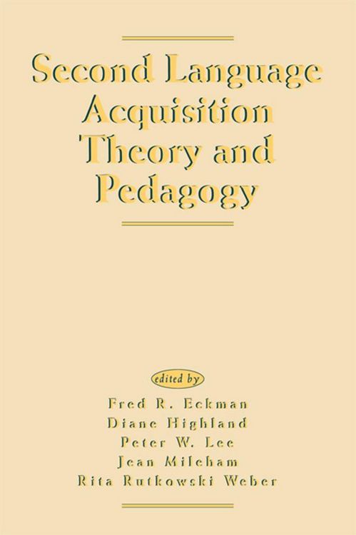 Produktbild: Second Language Acquisition Theory and Pedagogy