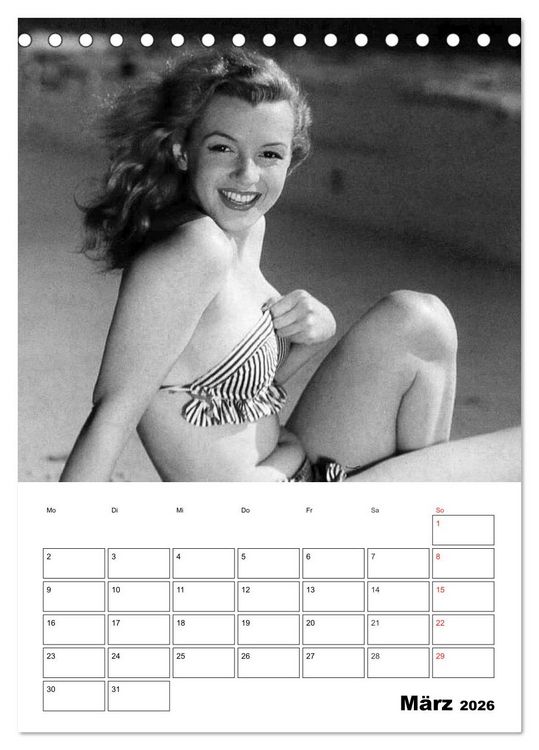 Produktbild: Marilyn Monroe. Weltstar und Sexsymbol (Tischkalender 2026 DIN A5 hoch), CALVENDO Monatskalender