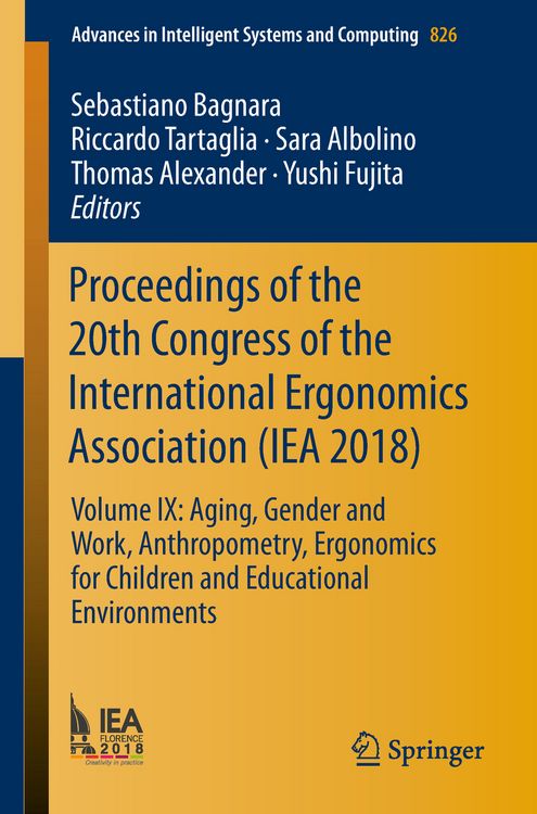 Produktbild: Proceedings of the 20th Congress of the International Ergonomics Association (IEA 2018)