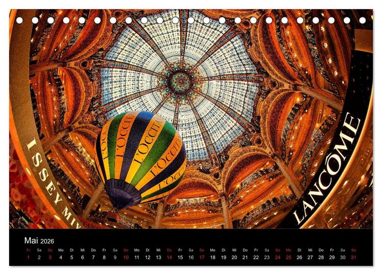 Produktbild: Paris - Impressionen einer Weltstadt (Tischkalender 2026 DIN A5 quer), CALVENDO Monatskalender