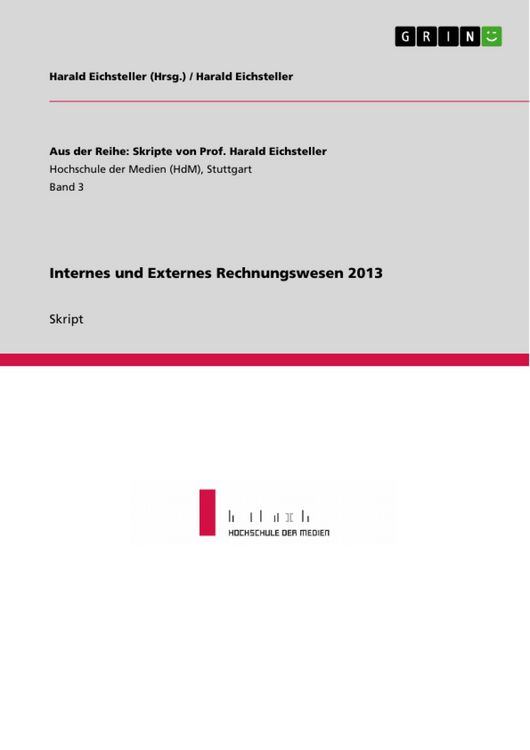 Produktbild: Internes und Externes Rechnungswesen 2013