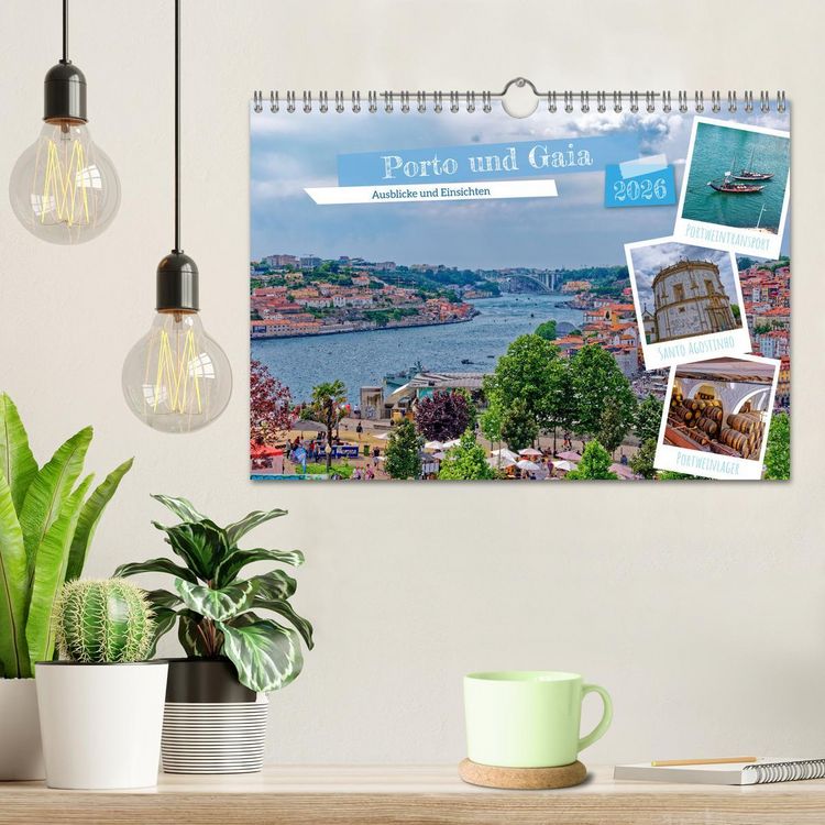 Produktbild: Porto und Gaia - Ausblicke und Einsichten (Wandkalender 2026 DIN A4 quer), CALVENDO Monatskalender
