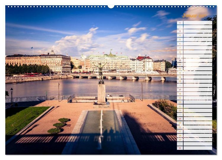 Produktbild: Stockholm - Nordische Sch&ouml;nheit (Wandkalender 2027 DIN A2 quer), CALVENDO Monatskalender