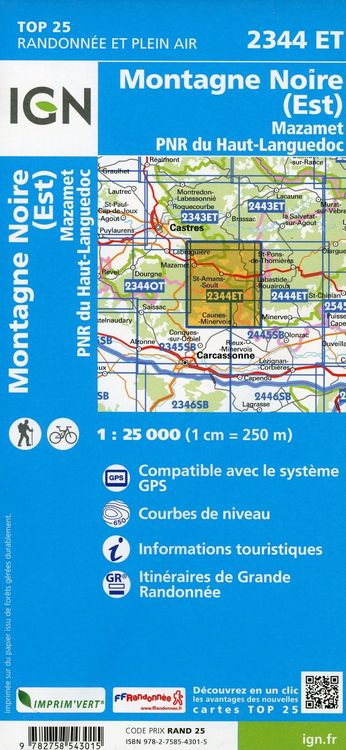 Produktbild: Montagne Noire (Est) Mazamet.PNR du Haut Languedoc