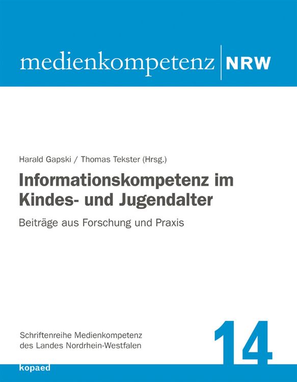 Produktbild: Informationskompetenz im Kindes- und Jugendalter