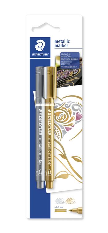 Produktbild: STAEDTLER Lackmarker Metallic 2er Set