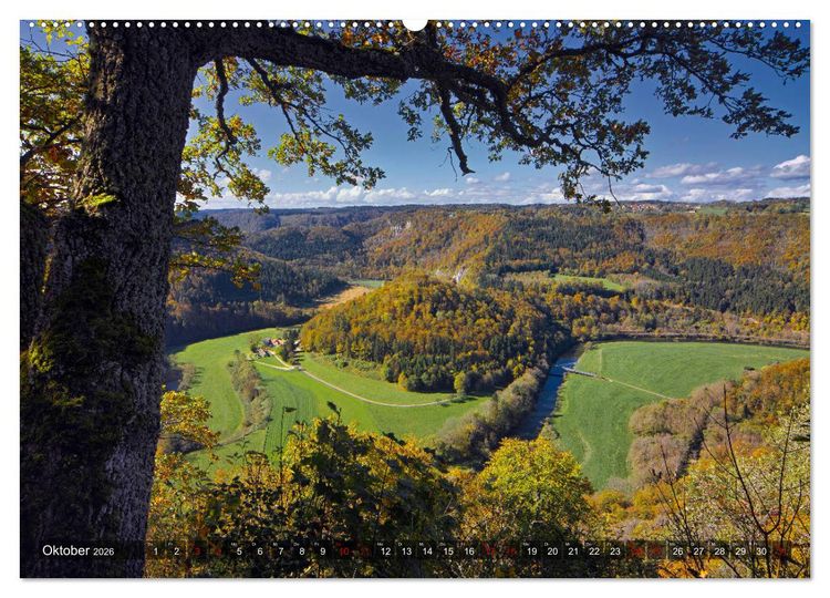 Produktbild: JahresZeiten an der Oberen Donau (Wandkalender 2026 DIN A2 quer), CALVENDO Monatskalender