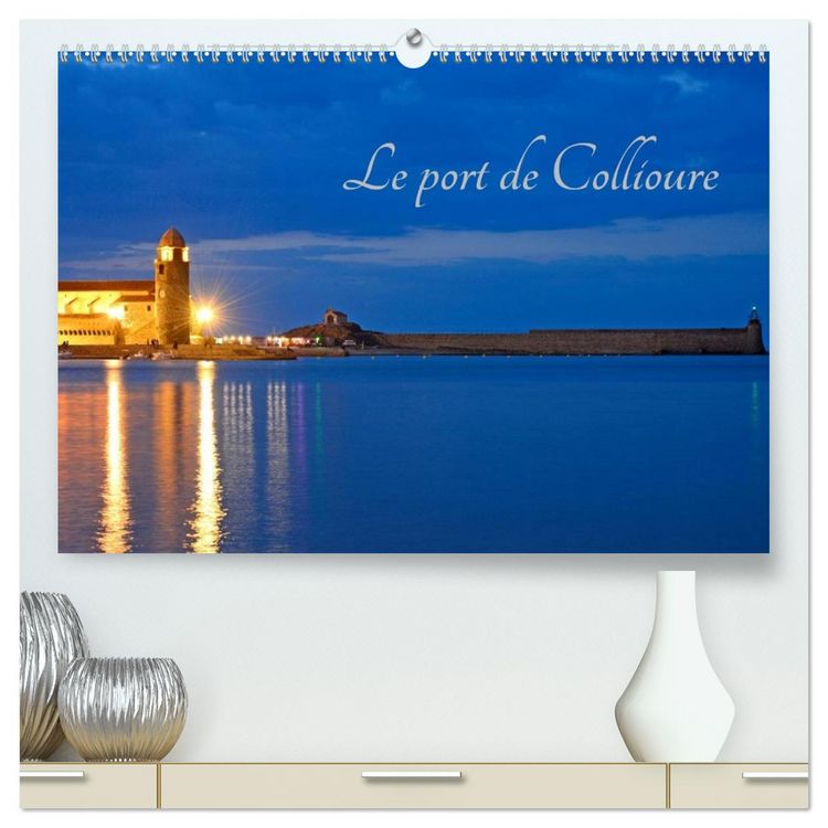 Produktbild: Le port de Collioure (Calendrier mural 2026 DIN A2 vertical) calendrier de bureau