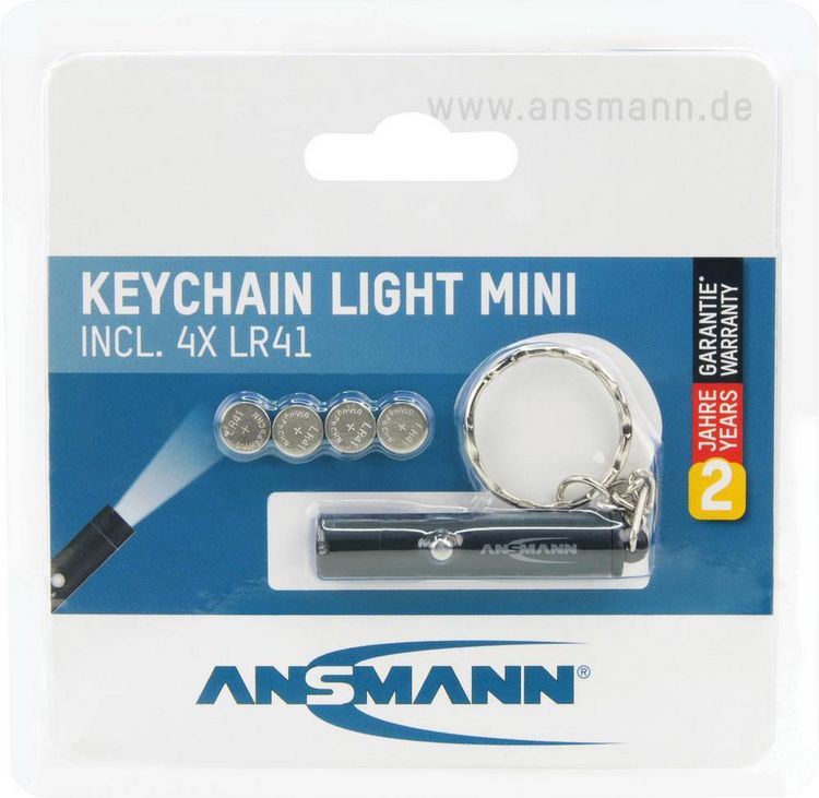 Produktbild: Ansmann Keychain Mini 1600-0272 LED Schl&uuml;sselleuchte mit Schl&uuml;sselanh&auml;nger batteriebetrieben 14 g