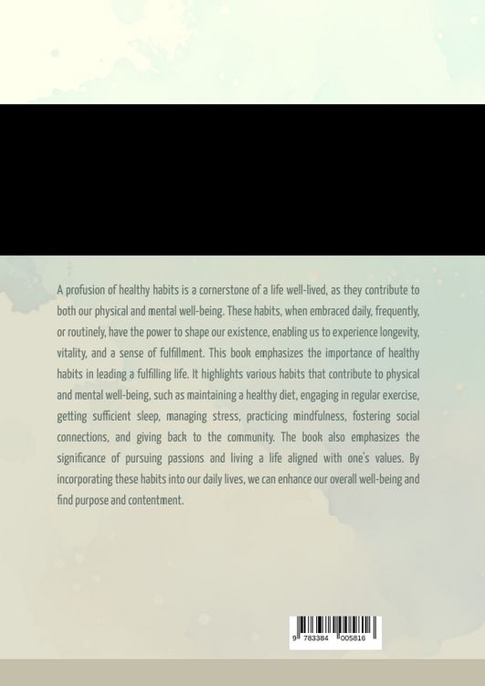 Produktbild: Healthy habits for a fulfilling life