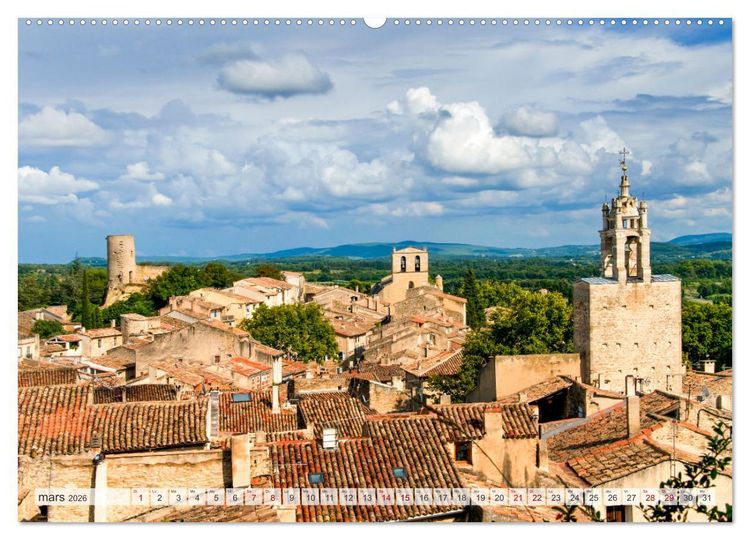 Produktbild: Les villages perch&eacute;s de Provence (Calendrier mural 2026 DIN A2 vertical), CALVENDO calendrier mensuel