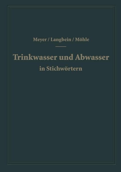 Produktbild: Trinkwasser und Abwasser in Stichw&ouml;rtern