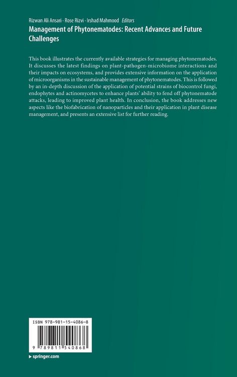 Produktbild: Management of Phytonematodes: Recent Advances and Future Challenges