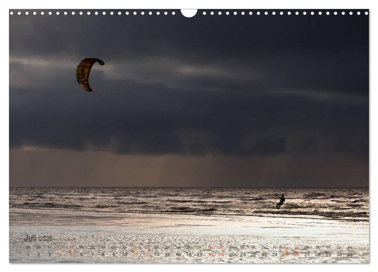 Produktbild: am strand von SANKT PETER-ORDING (Wandkalender 2026 DIN A3 quer), CALVENDO Monatskalender