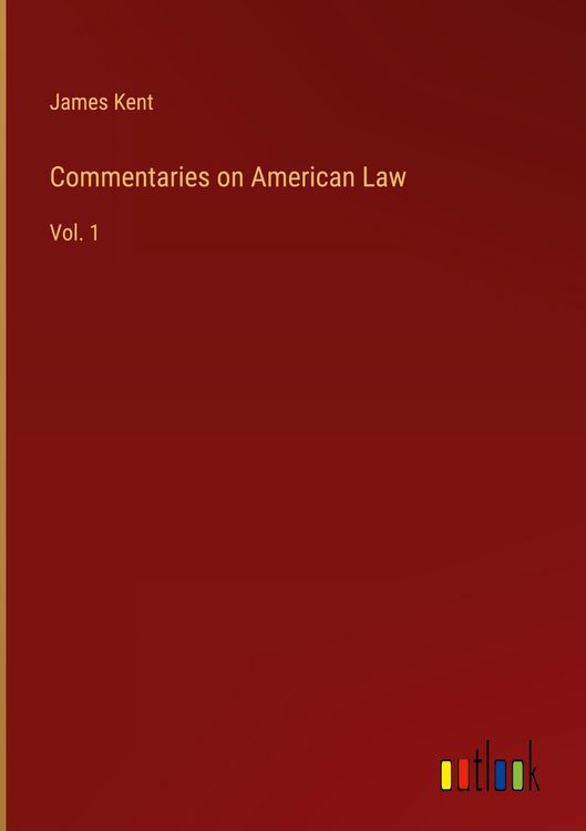 Produktbild: Commentaries on American Law