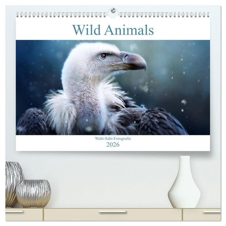 Produktbild: Wild Animals - Wilde Tiere (hochwertiger Premium Wandkalender 2026 DIN A2 quer), Kunstdruck in Hochglanz