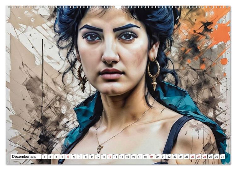Produktbild: Dark Eyes and Deep Emotions, Adelina&rsquo;s Mysterious World (Wall Calendar 2027 DIN A2 landscape), CALVENDO 12 Month Wall Calendar