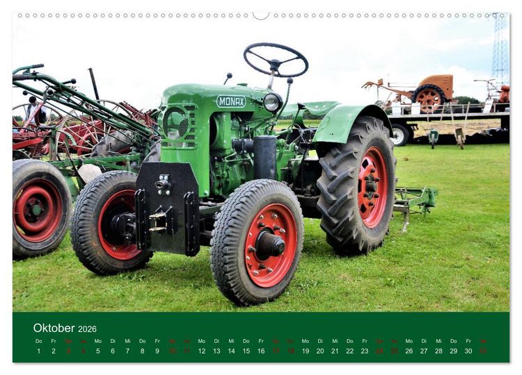 Produktbild: TRECKER-SCHLEPPER. Unverzichtbare Helfer in der Landwirtschaft (hochwertiger Premium Wandkalender 2026 DIN A2 quer), Kunstdruck in Hochglanz
