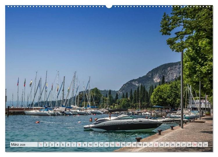 Produktbild: GARDASEE Orte am malerischen Ostufer (Wandkalender 2026 DIN A2 quer), CALVENDO Monatskalender