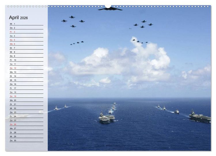Produktbild: Streitkraft. Milit&auml;rische Impressionen (hochwertiger Premium Wandkalender 2026 DIN A2 quer), Kunstdruck in Hochglanz