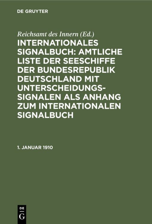 Produktbild: 1. Januar 1910