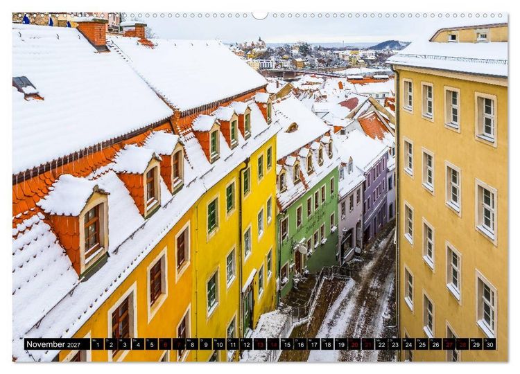 Produktbild: Mei&szlig;en Impressionen (hochwertiger Premium Wandkalender 2027 DIN A2 quer), Kunstdruck in Hochglanz