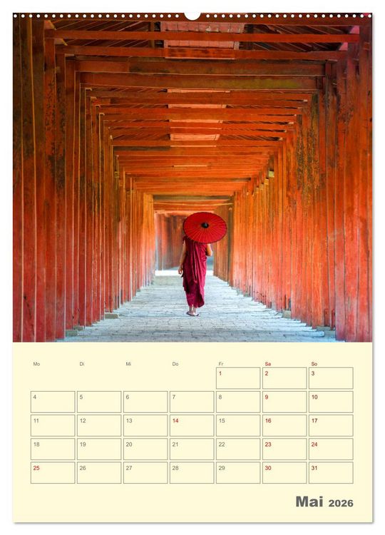 Produktbild: S&Uuml;DOSTASIEN - Mein URLAUBSPLANER (Wandkalender 2026 DIN A2 hoch), CALVENDO Monatskalender