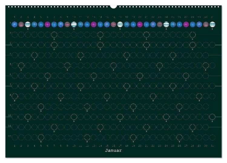 Produktbild: Perlenkalender (hochwertiger Premium Wandkalender 2027 DIN A2 quer), Kunstdruck in Hochglanz